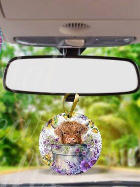 SALE!! 3 For $15.O0 Mix And Match Listings Highland Cow Air Fresheners Custom